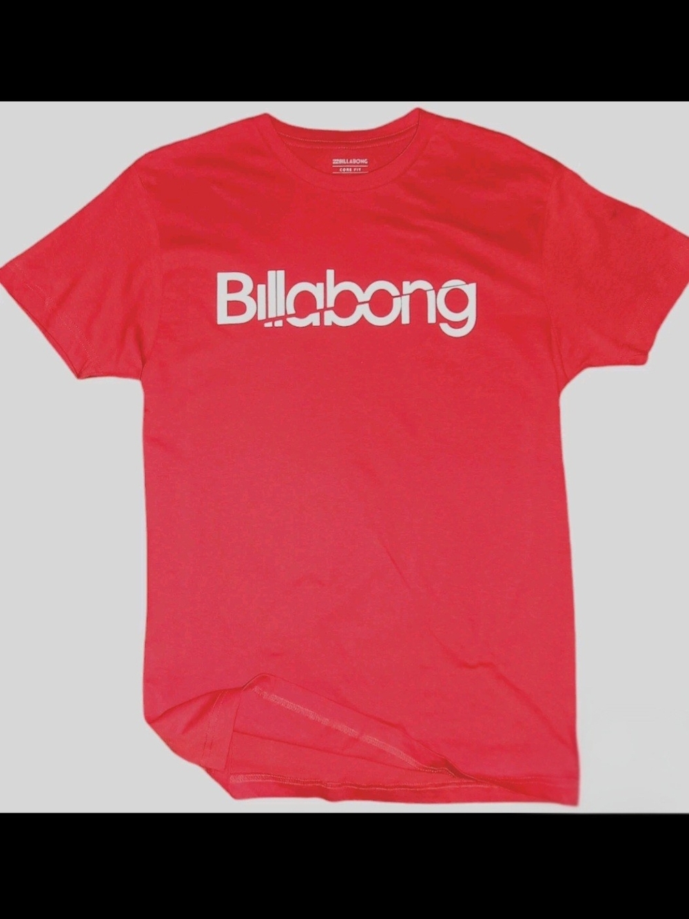 Billabong Men’s Red Logo Short Sleeve Tee